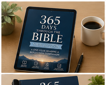 NASB Bible reading companion tablet mockup