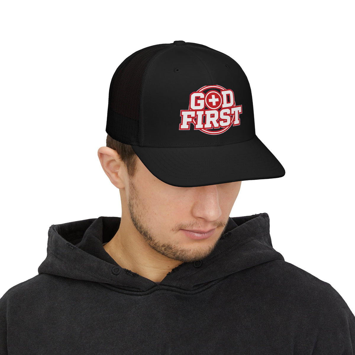God First Snapback Trucker Cap