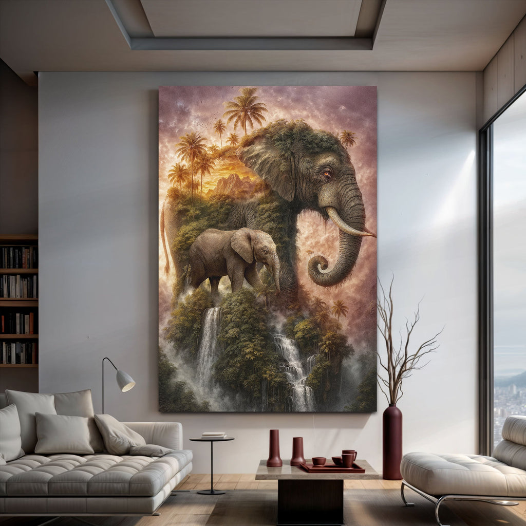 Elephant Jungle Majesty Wall Art