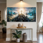 Cross on a Hill — Christian Canvas Wall Art