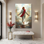 Jesus Christ Walking on Water — Faith Canvas Wall Art