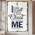 Philippians 4:13 – I Can Do All Things Through Christ Canvas Wall Art