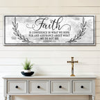 Faith Is Confidence — Hebrews 11:1 Canvas Wall Art