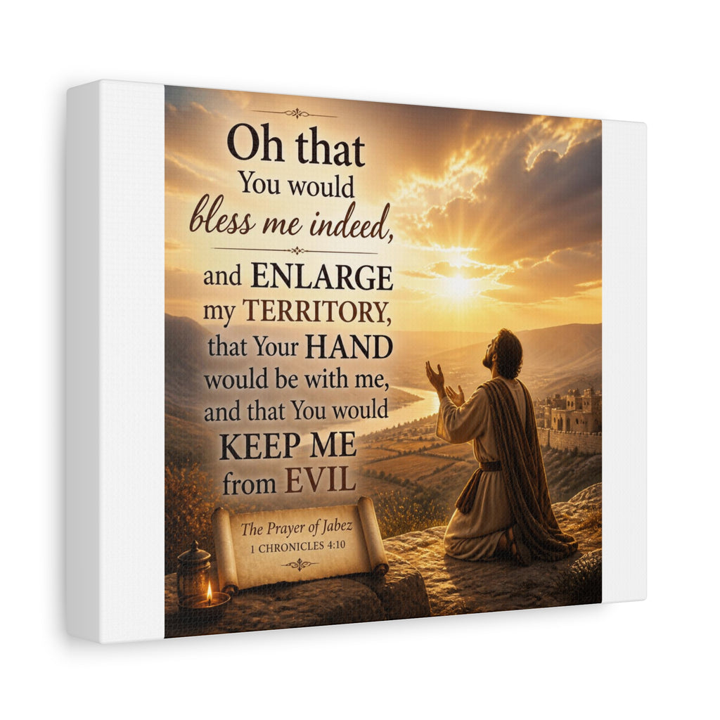 Prayer of Jabez Canvas Wall Art – 1 Chronicles 4:10