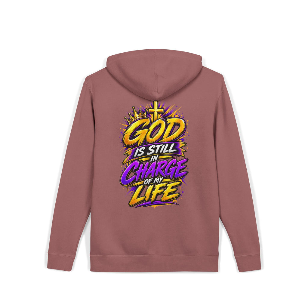 God Is Still in Charge — Pigment-Dyed Faith Hoodie