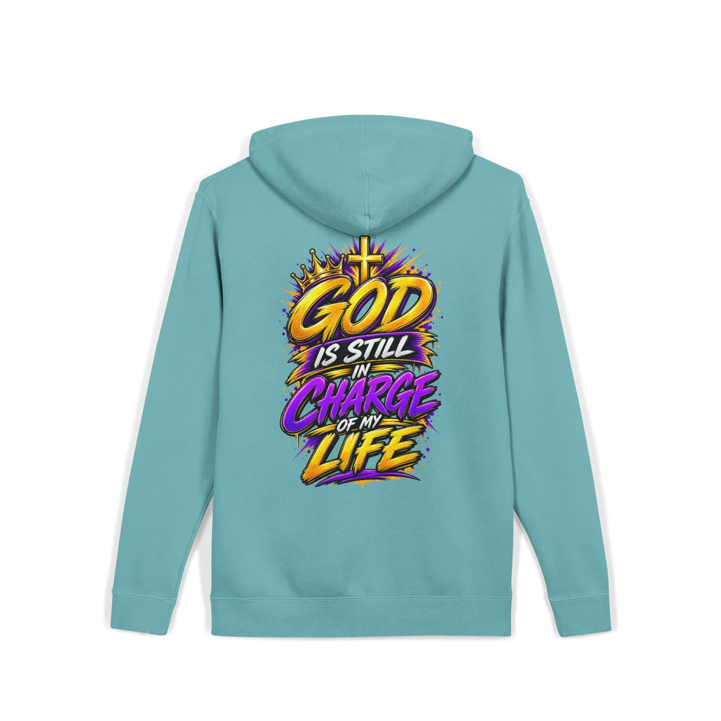 God Is Still in Charge — Pigment-Dyed Faith Hoodie