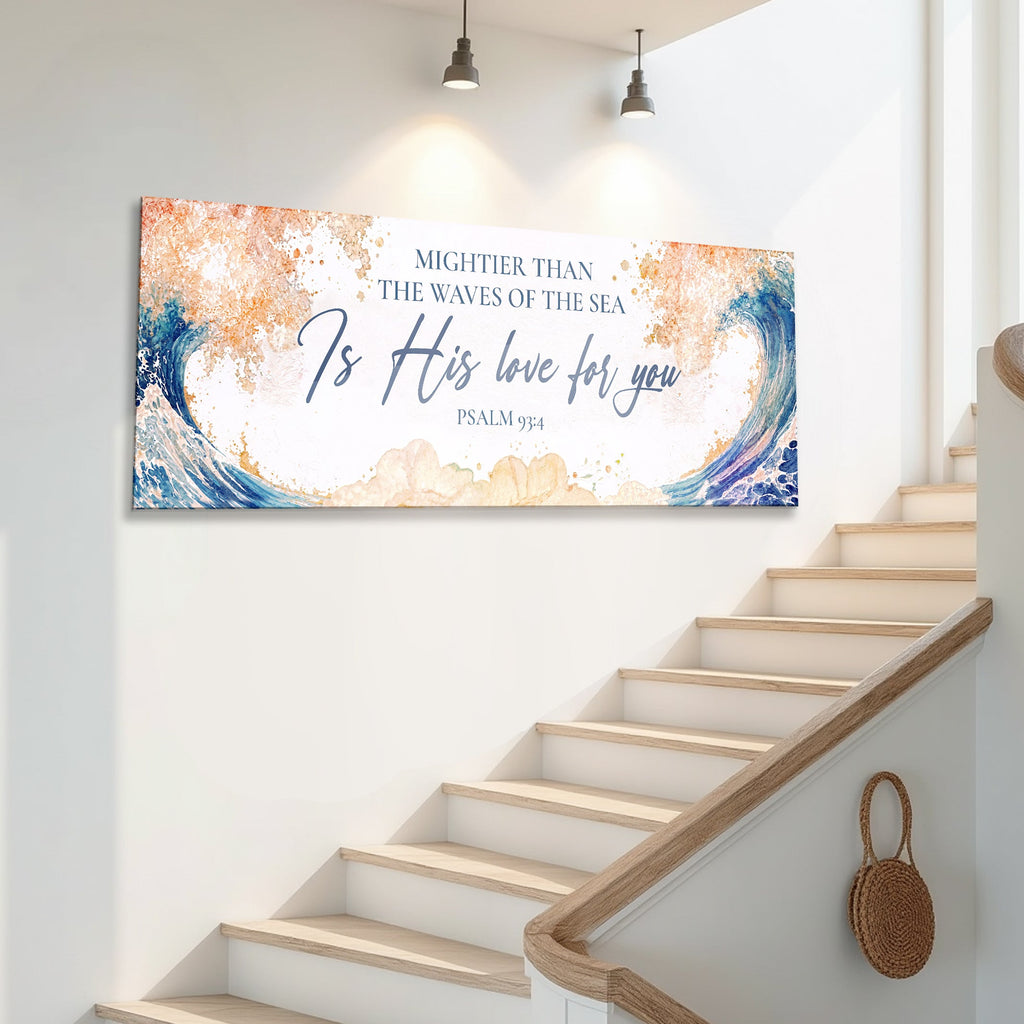 Mightier Than the Waves – Psalm 93:4 Faith Sign