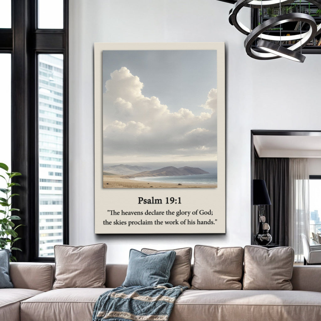 Psalm 19:1 – The Heavens Declare the Glory of God Faith Sign
