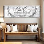 Faith Is Confidence — Hebrews 11:1 Canvas Wall Art