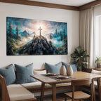 Cross on a Hill — Christian Canvas Wall Art
