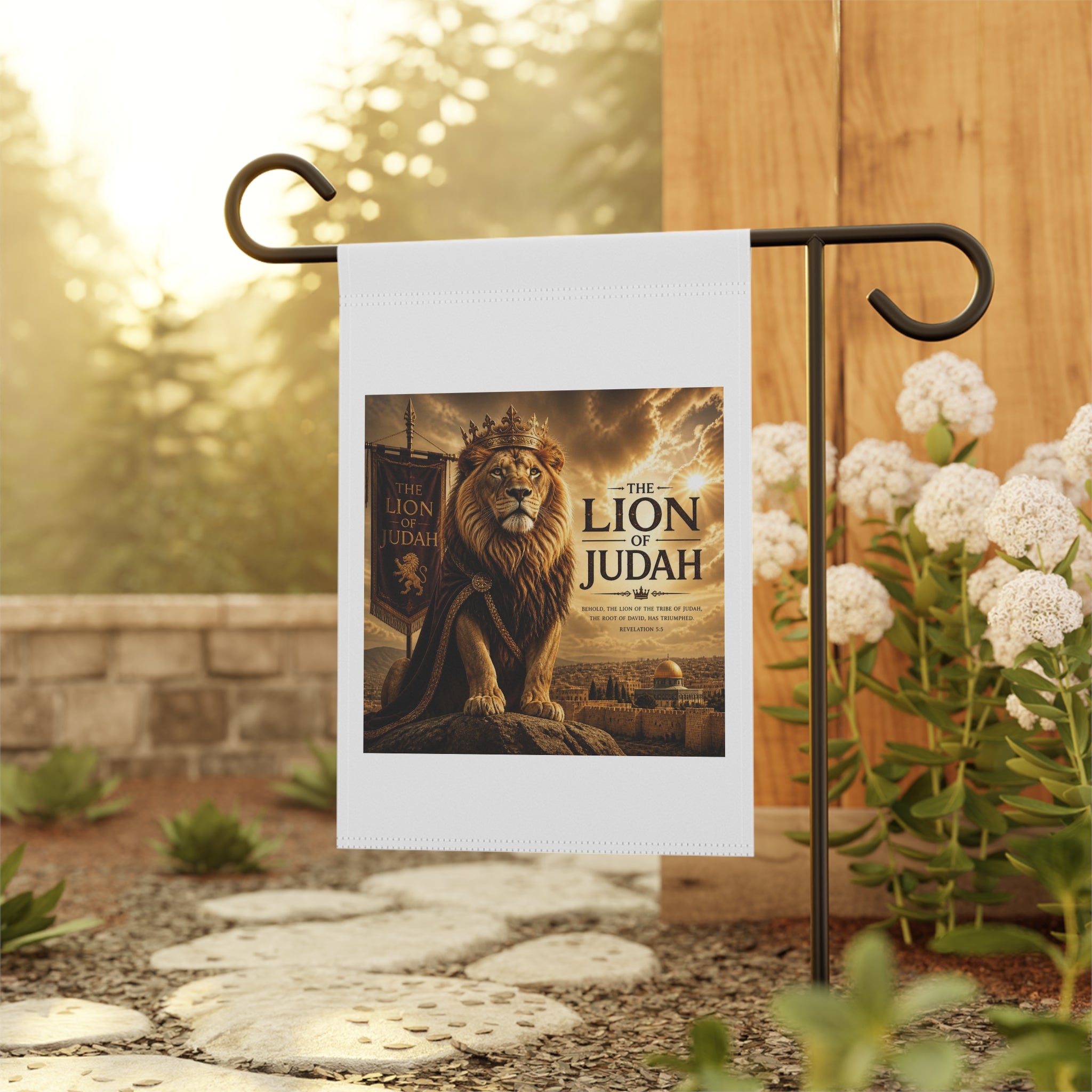 Lion of Judah Religious Garden Flag