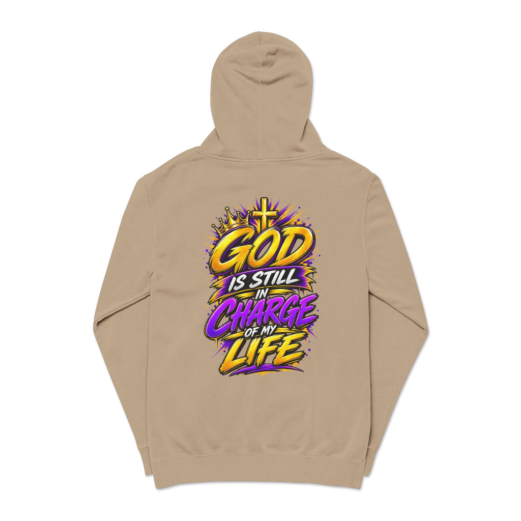 God Is Still in Charge — Pigment-Dyed Faith Hoodie