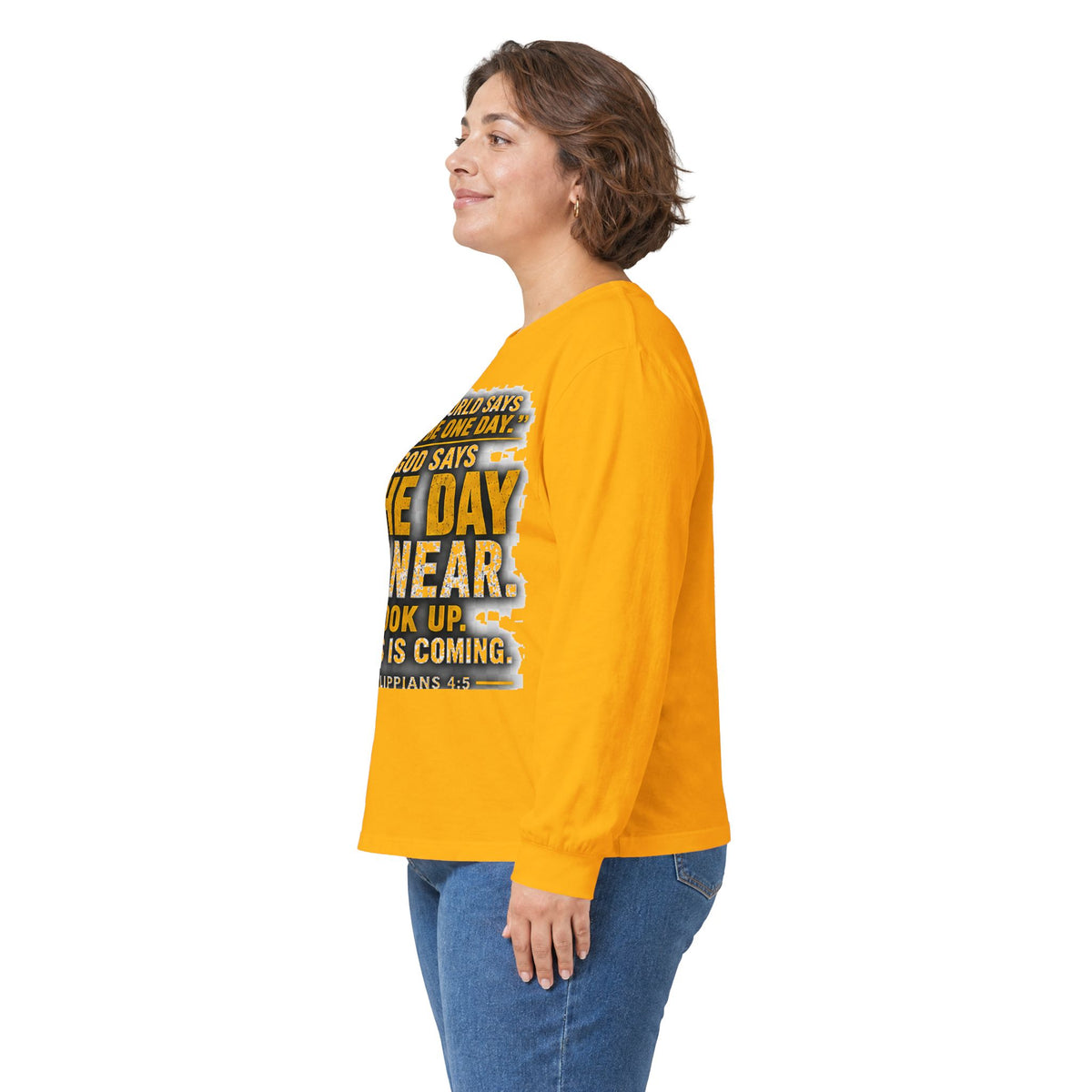 The Day Is Near — Jesus Is Coming Long-Sleeve Tee