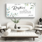 Joel 2:25 — And I Will Restore to You Christian Canvas Wall Art