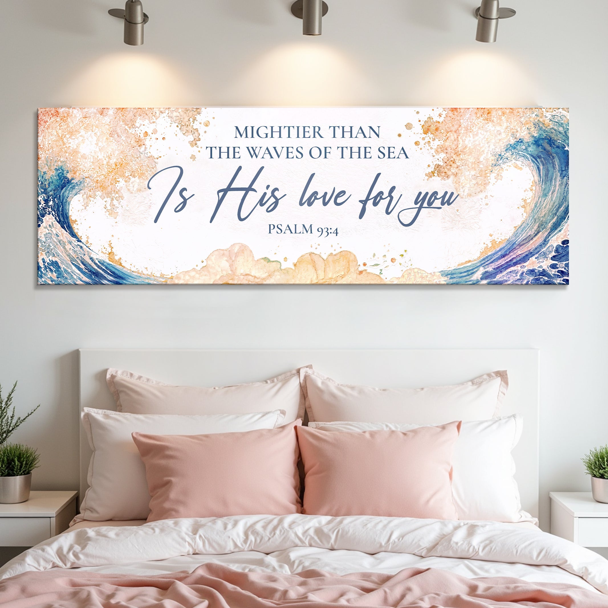 Mightier Than the Waves – Psalm 93:4 Faith Sign