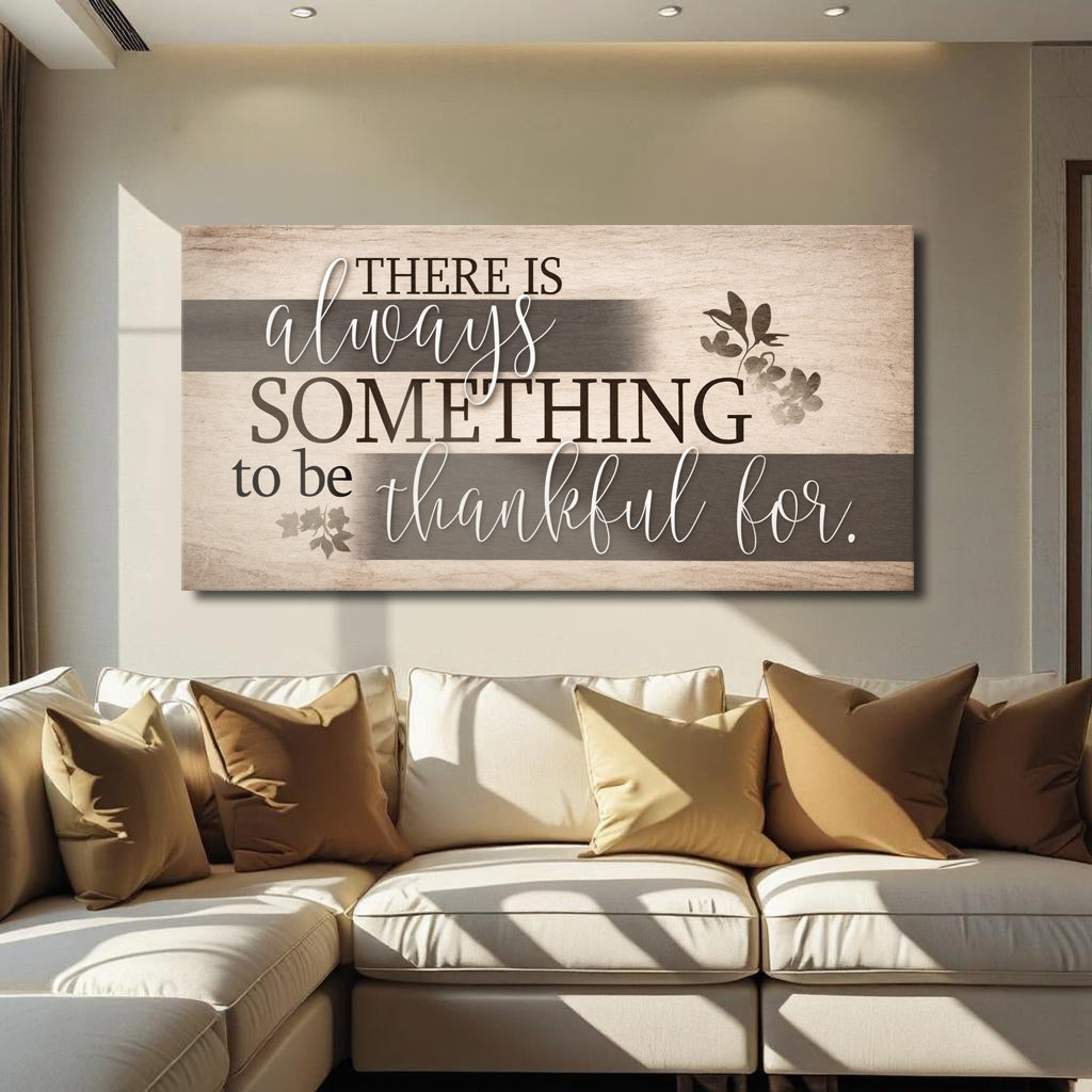 Something to Be Thankful For Christian Canvas Wall Art