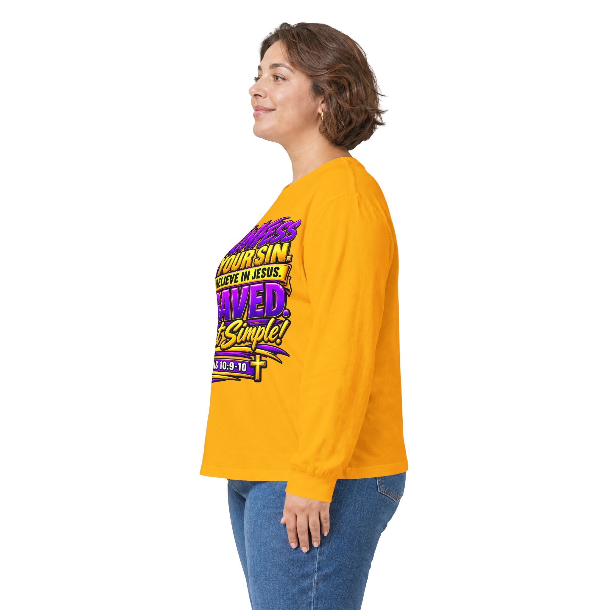 Confess & Be Saved — Acts 4:12 Long-Sleeve Tee