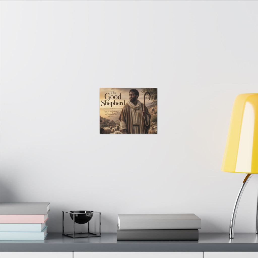 The Good Shepherd — John 10:14 Stretched Canvas Wall Art