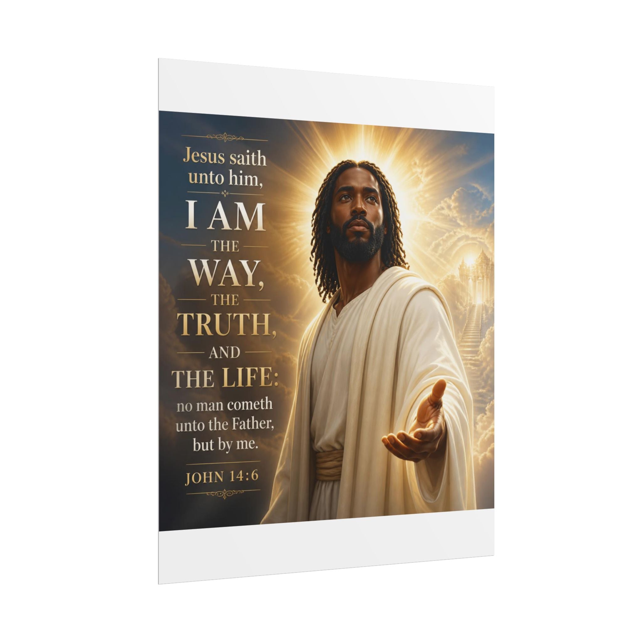 "I Am the Way, the Truth, and the Life" Jesus Rolled Poster