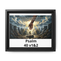 Framed Matte Canvas Art Print with Pinewood Frame