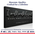 2 Corinthians 5:7 — Walk by Faith Canvas Wall Art