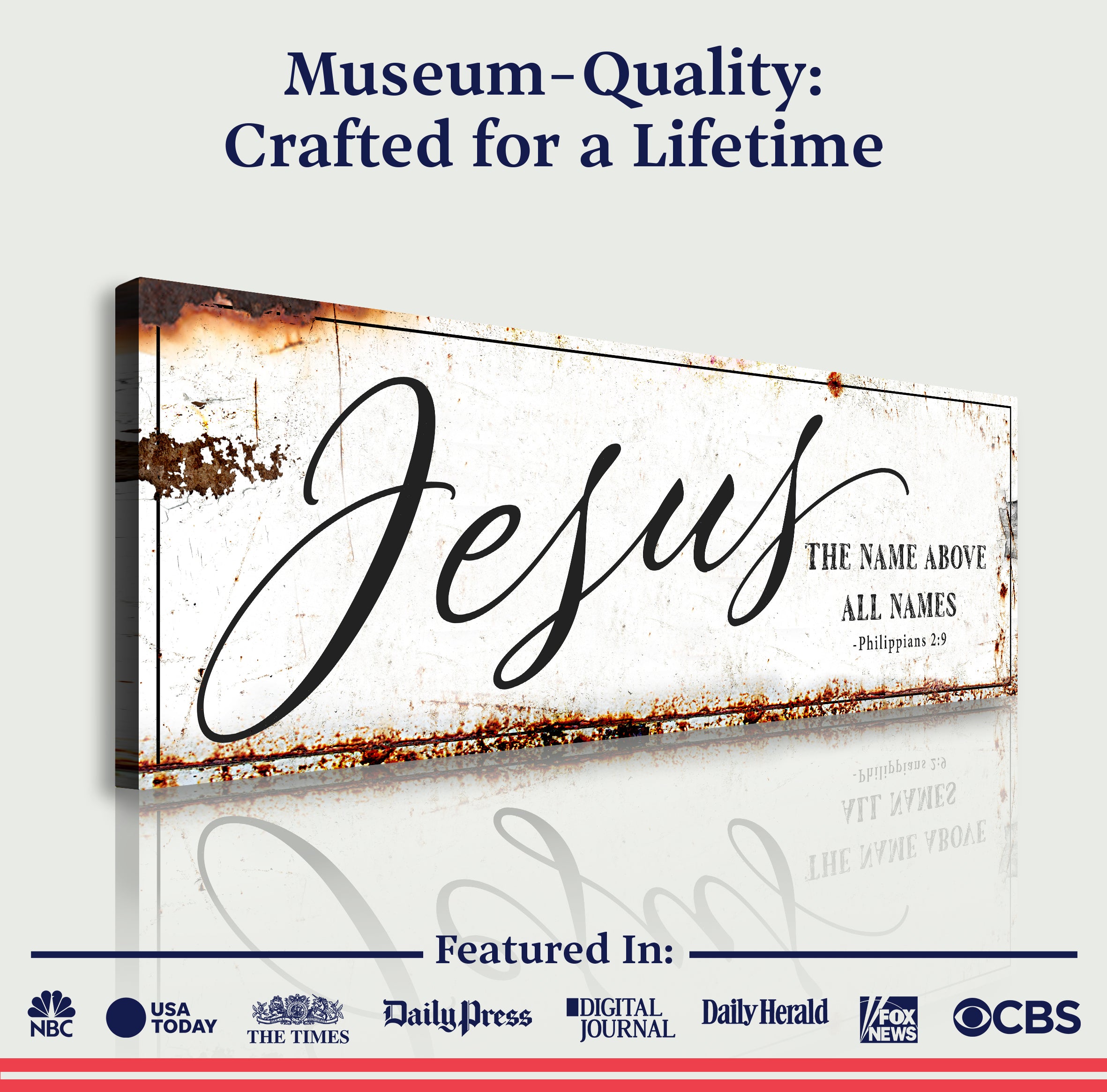 Jesus the Name Above All Names – Philippians 2:9 Faith Sign