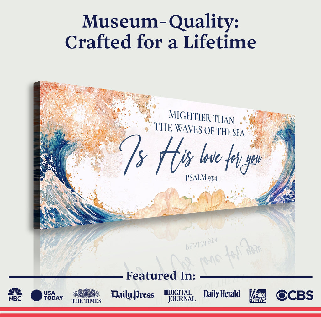 Mightier Than the Waves – Psalm 93:4 Faith Sign