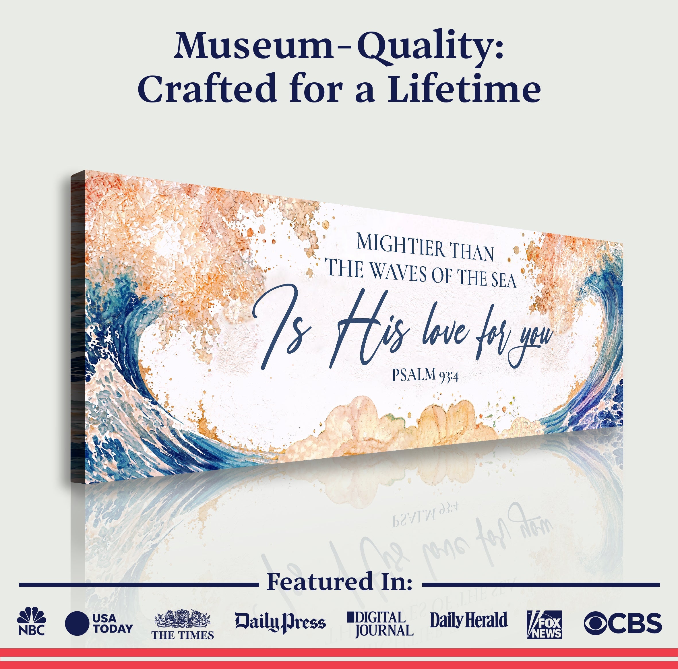Mightier Than the Waves – Psalm 93:4 Faith Sign