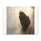 Psalm 51 — A Prayer for a Clean Heart Canvas Wall Art