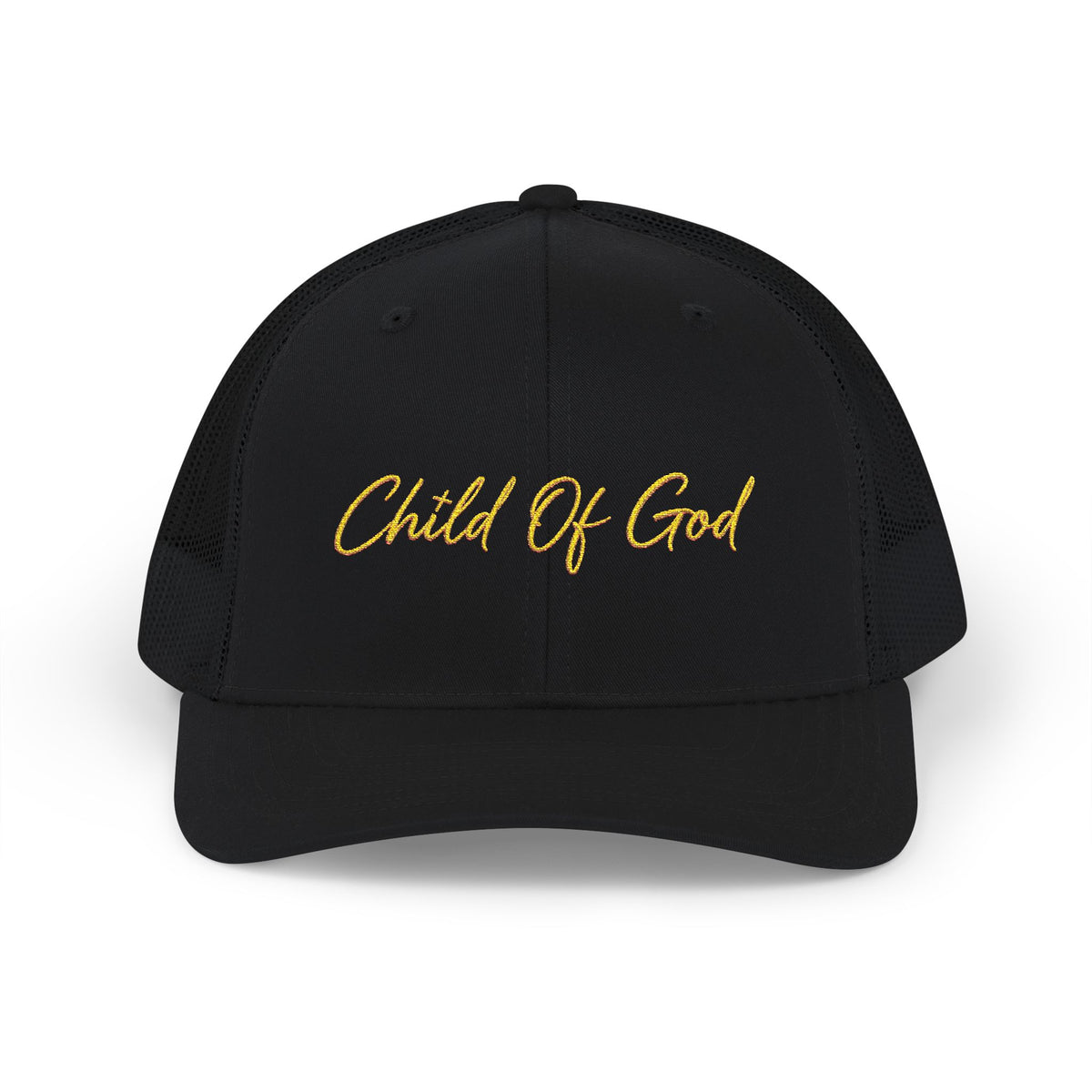 Child of God Snapback Trucker Cap — Embroidered Faith Baseball Hat