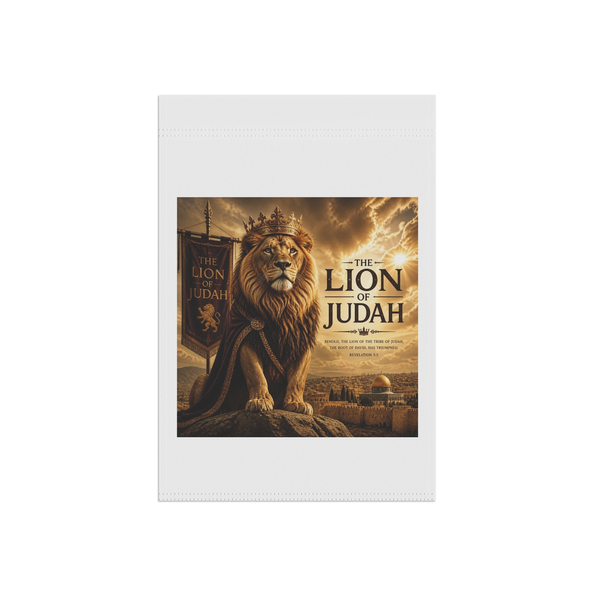 Lion of Judah Religious Garden Flag