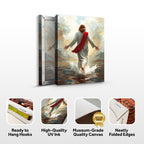 Jesus Christ Walking on Water — Faith Canvas Wall Art