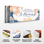 Psalm 93:4 — Mightier Than the Waves Christian Canvas Wall Art