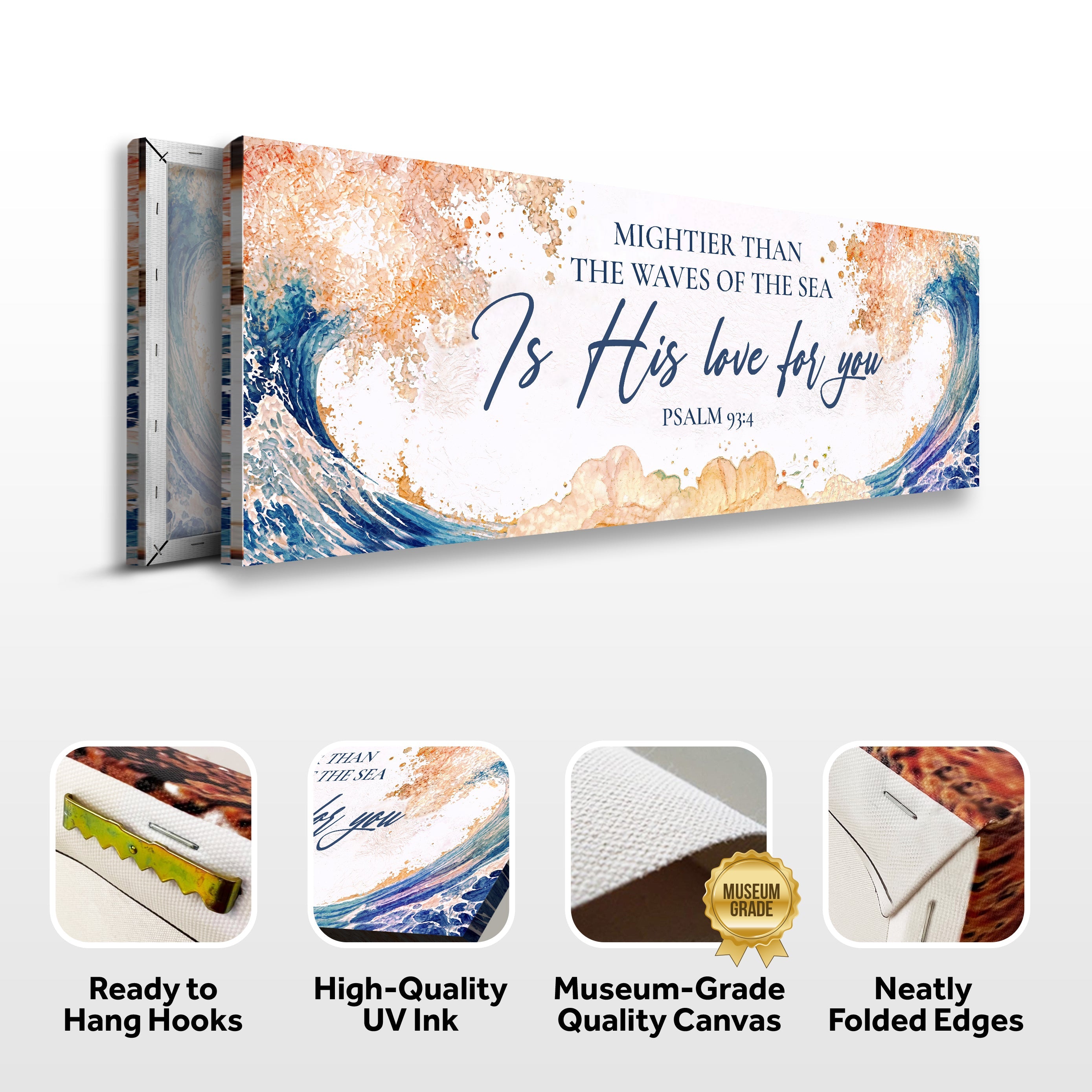 Mightier Than the Waves – Psalm 93:4 Faith Sign