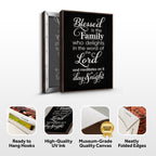 Blessed Is the Family — Christian Canvas Wall Art