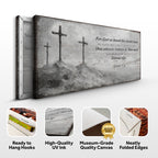 John 3:16 — For God So Loved the World Faith Sign Canvas