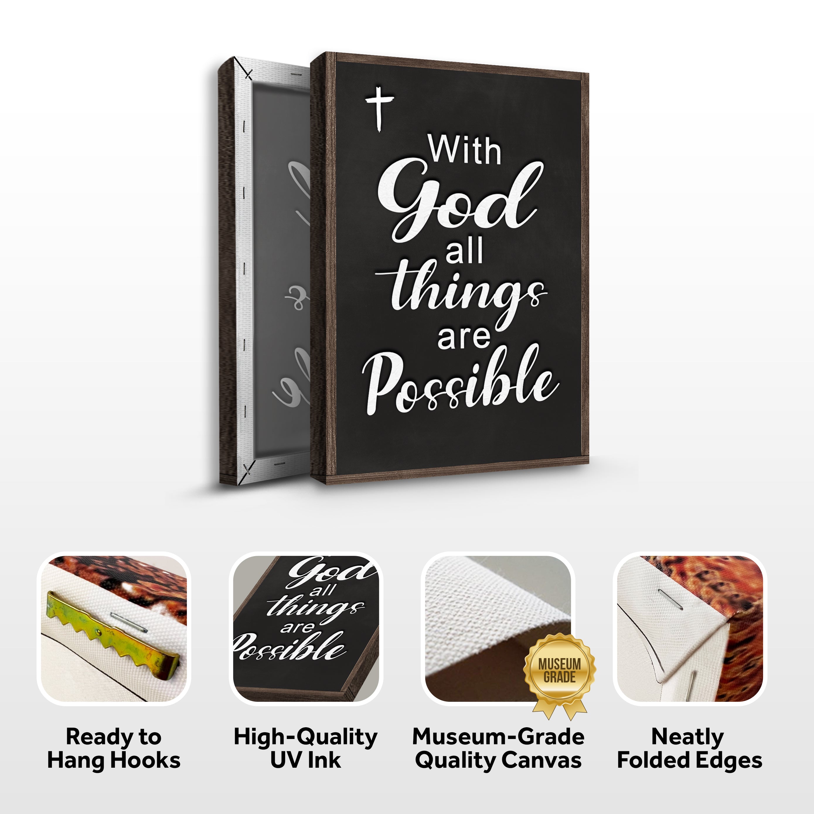 With God All Things Are Possible Faith Sign