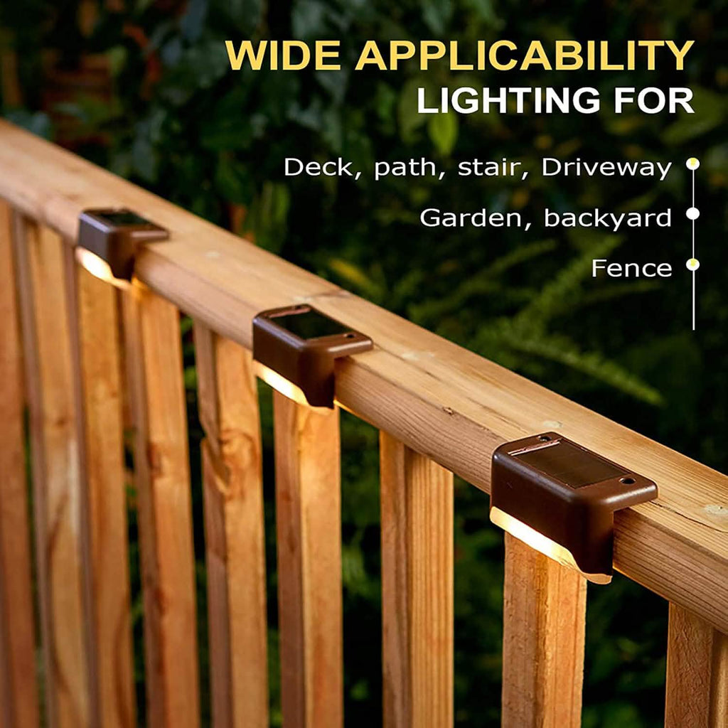 Solar LED Deck & Step Lights (8-Pack)