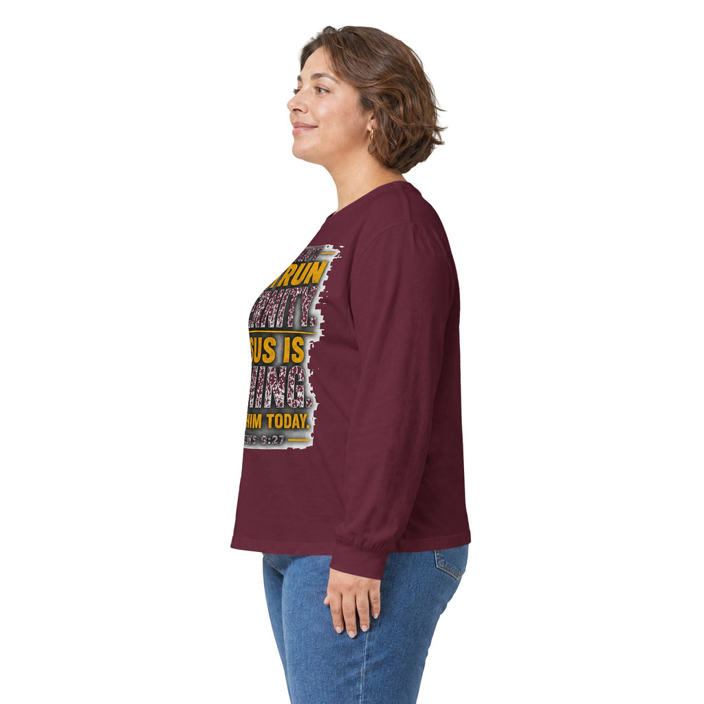 You Can't Outrun Eternity — Jesus Is Coming Long-Sleeve Tee