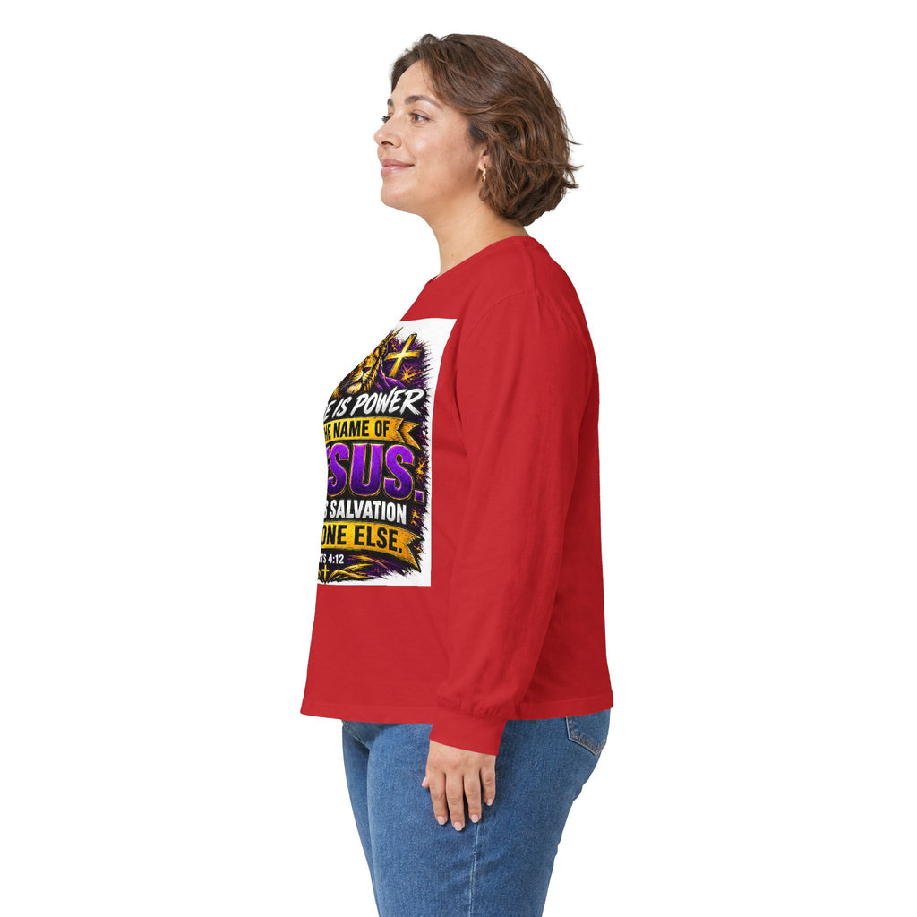 Believe in Jesus — Acts 4:12 Long-Sleeve Tee