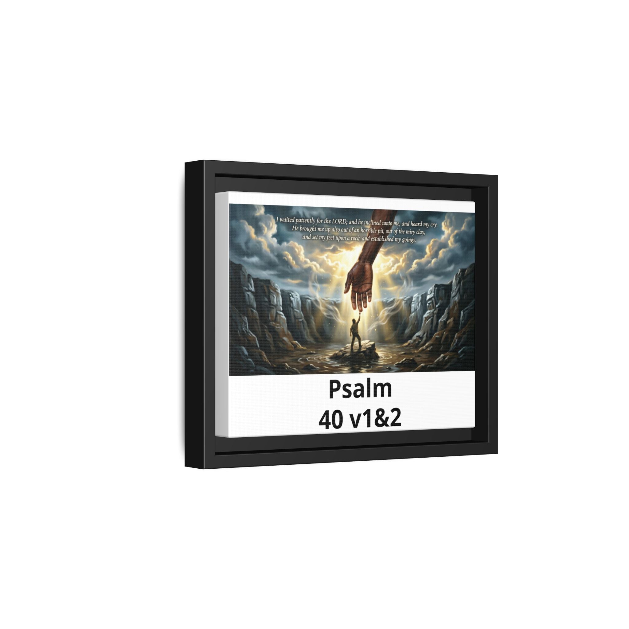 Framed Matte Canvas Art Print with Pinewood Frame