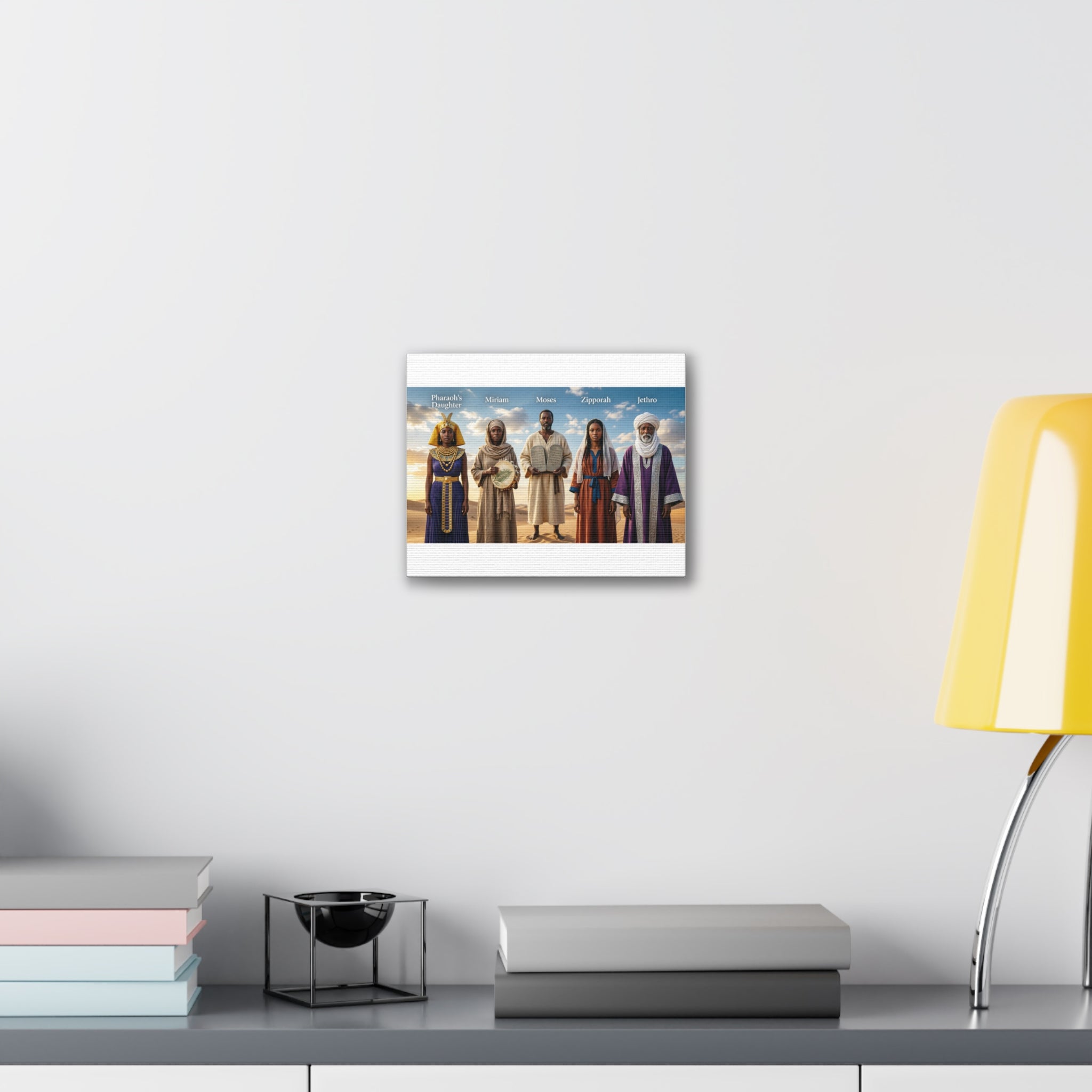 Biblical Figures Canvas Wall Art – Moses, Miriam & More
