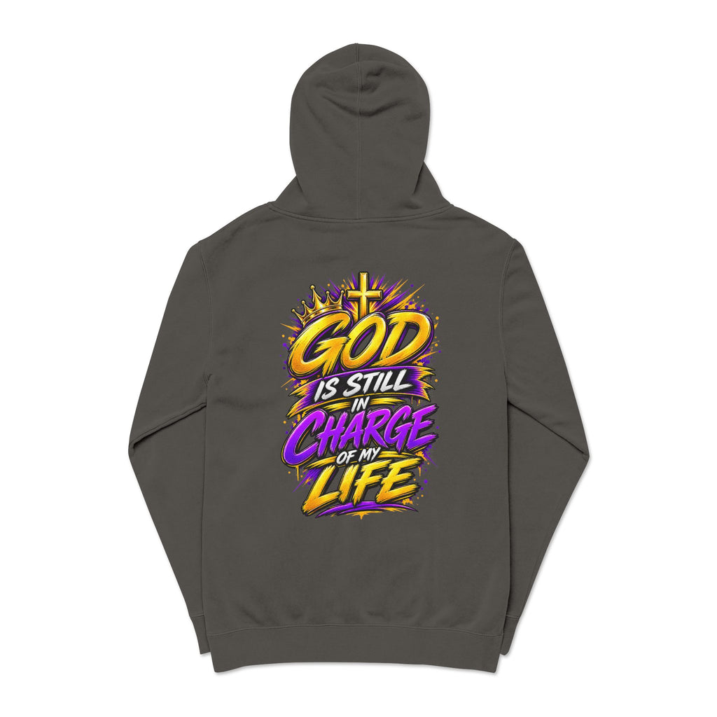 God Is Still in Charge — Pigment-Dyed Faith Hoodie