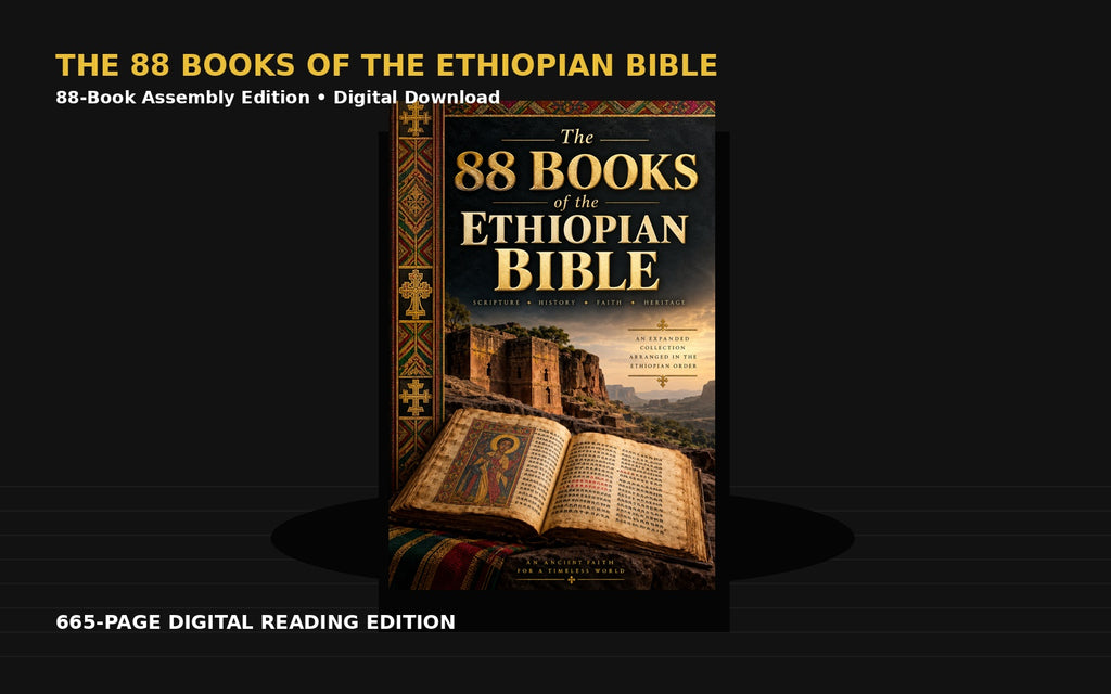 The 88 Books of the Ethiopian Bible digital book mockup