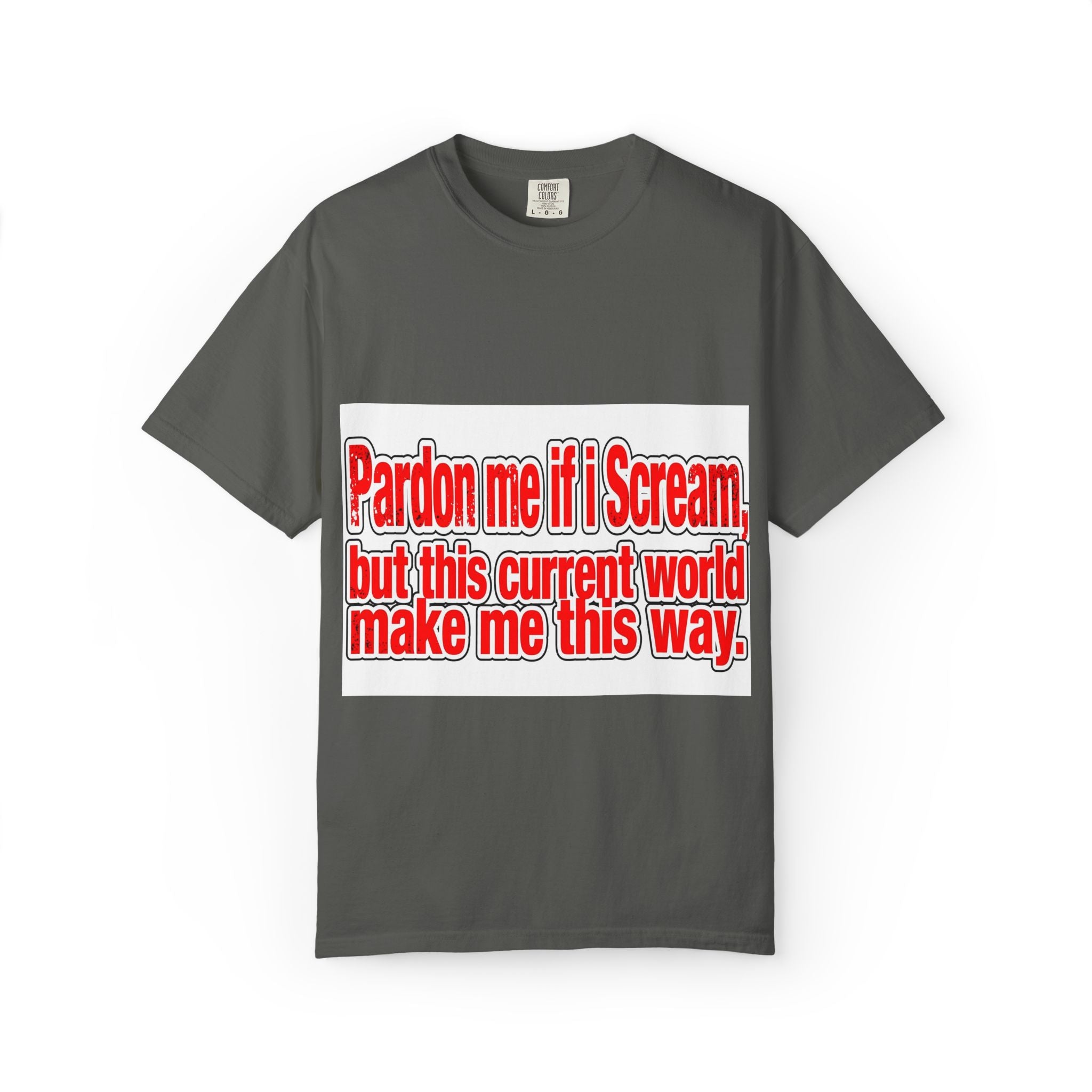 Pardon Me If I Scream — Distressed Streetwear Graphic Tee
