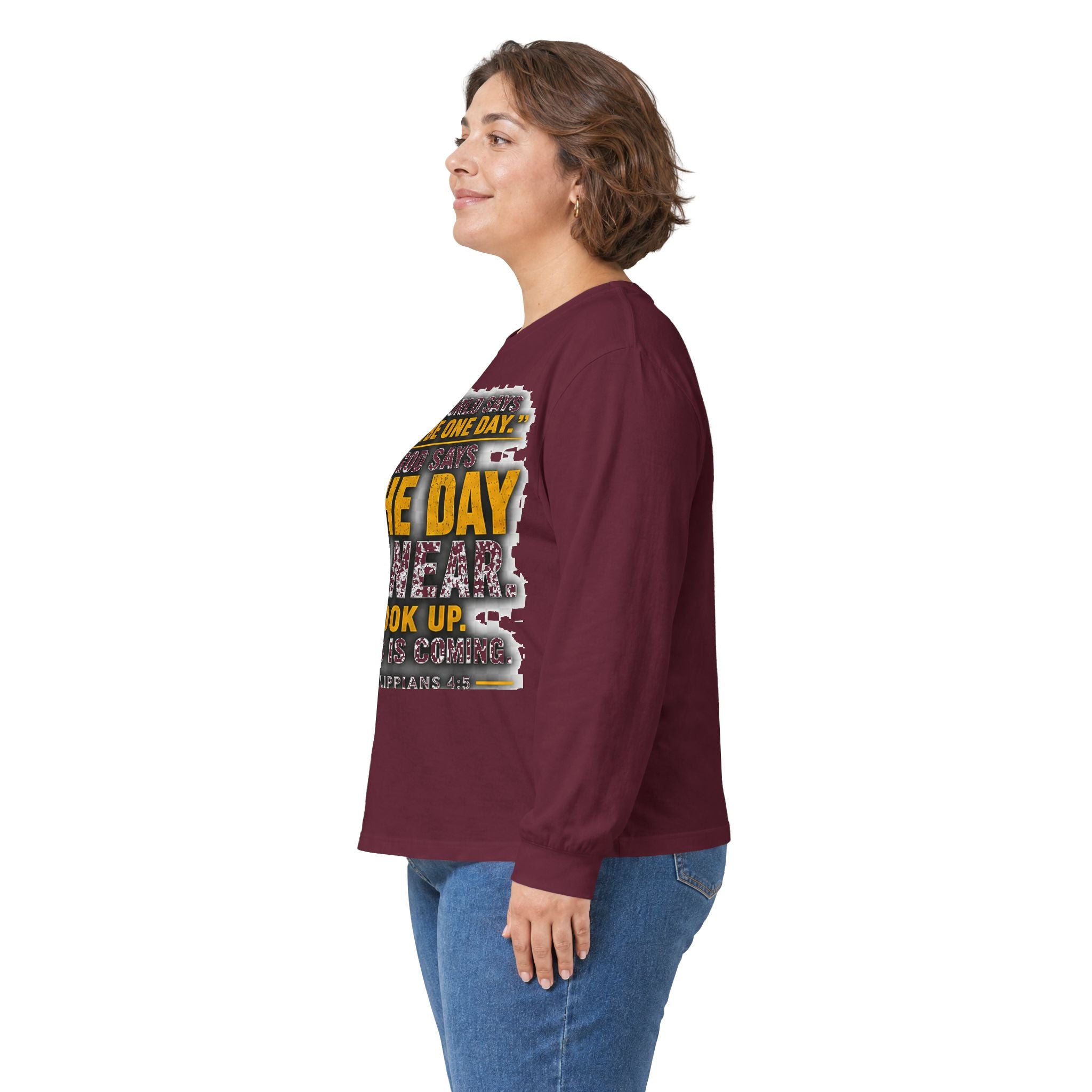 The Day Is Near — Jesus Is Coming Long-Sleeve Tee