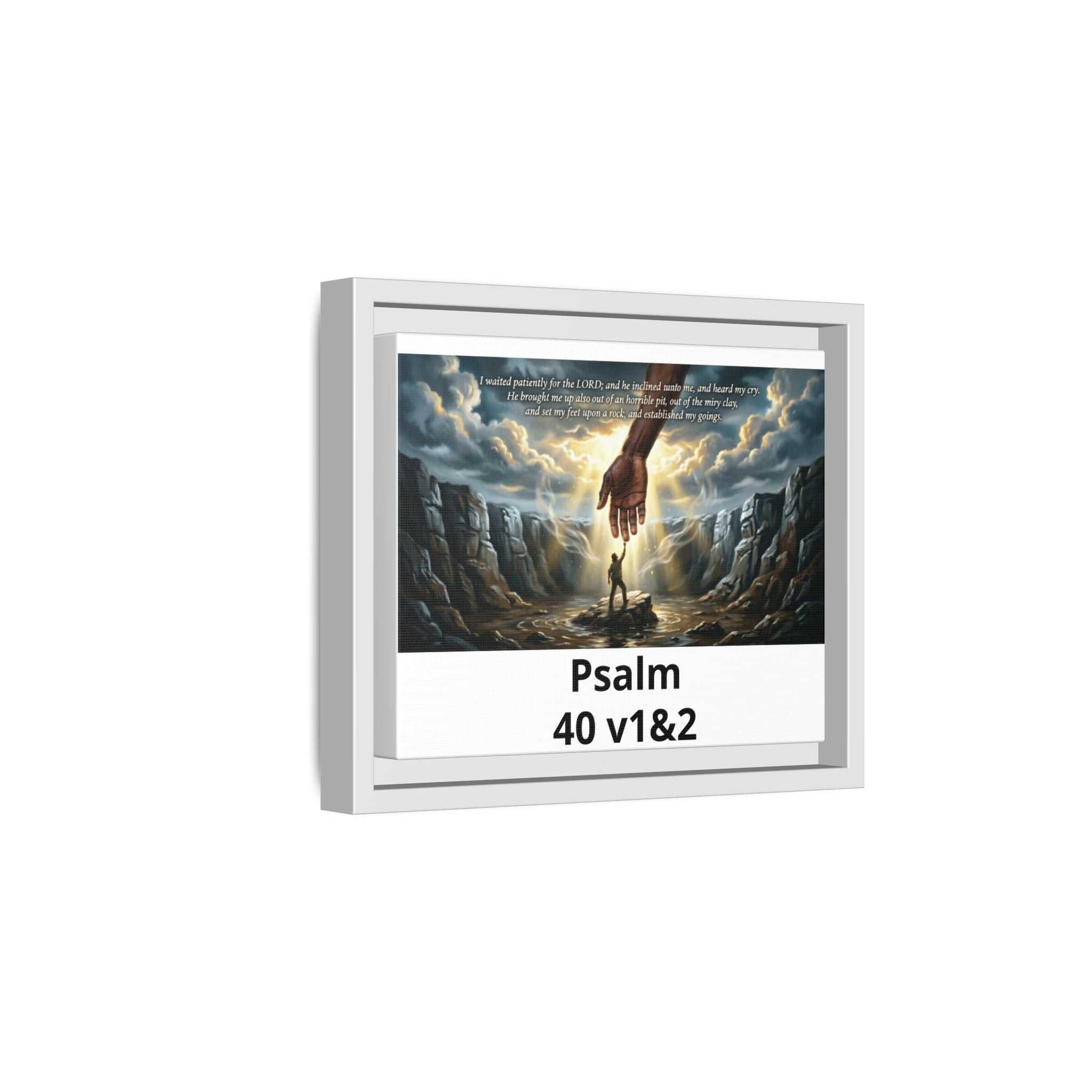 Framed Matte Canvas Art Print with Pinewood Frame