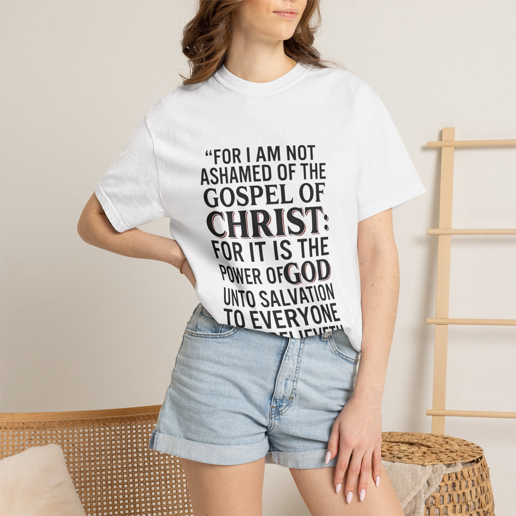Unashamed of the Gospel — Romans 1:16 Christian Tee