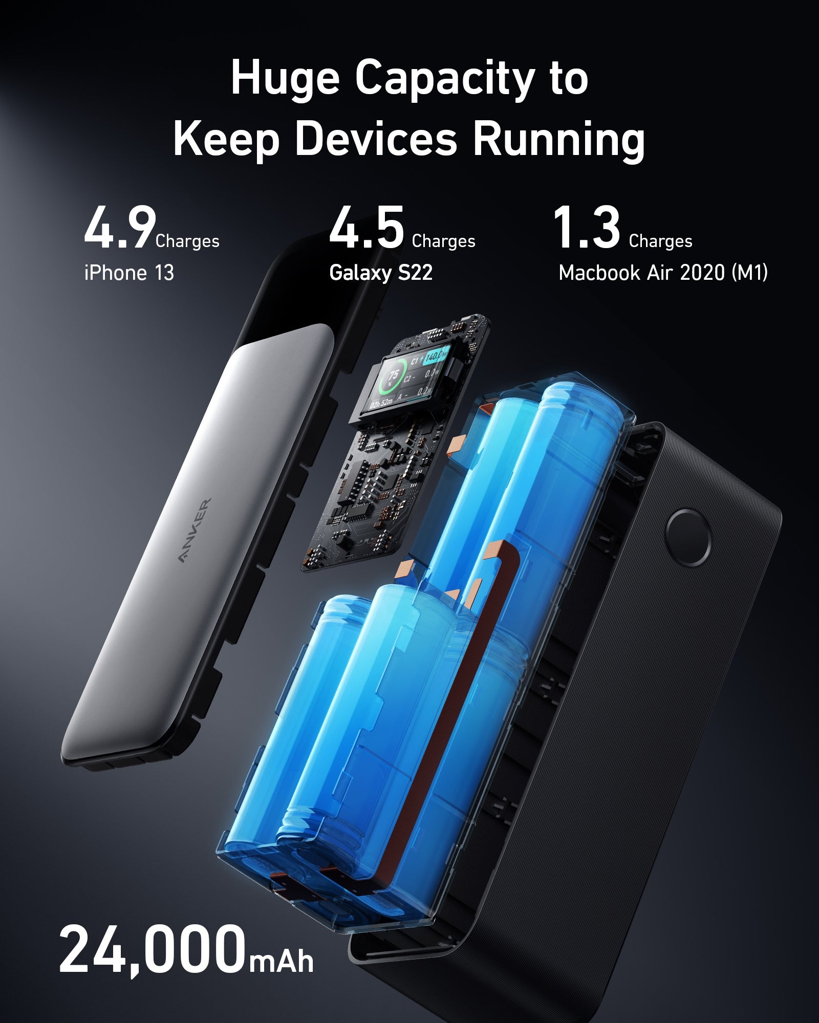 Anker 737 PowerCore 24K Power Bank (140W)