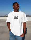 Ask Me About Jesus — 1 Peter 3:15 Heavyweight Tee